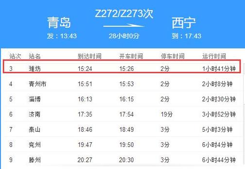 z27_z273次列车经过的站点时刻表