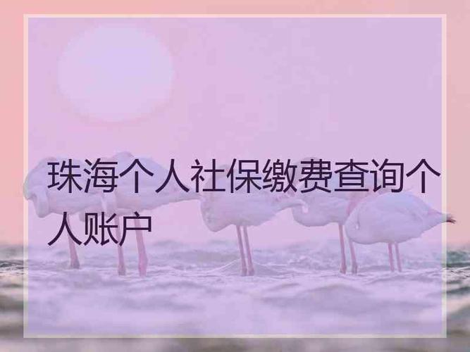 珠海社保个人查询_珠海社保个人查询查询