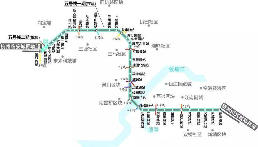 杭州地铁2号线线路图_杭州地铁5号线线路图